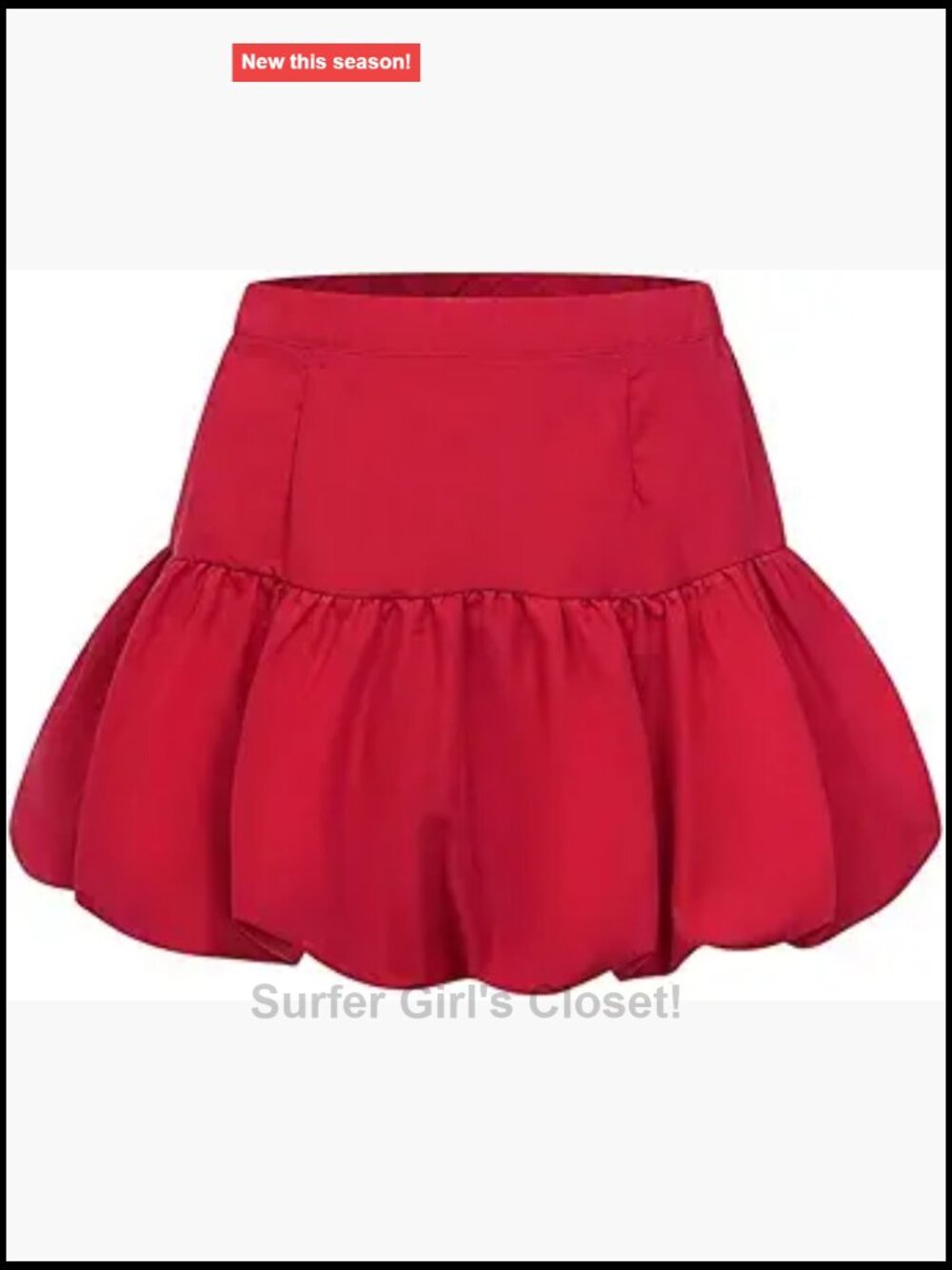 Y2K Bubble Mini Skirt High Waisted A Line Ruffle Puffy Party Skirt
